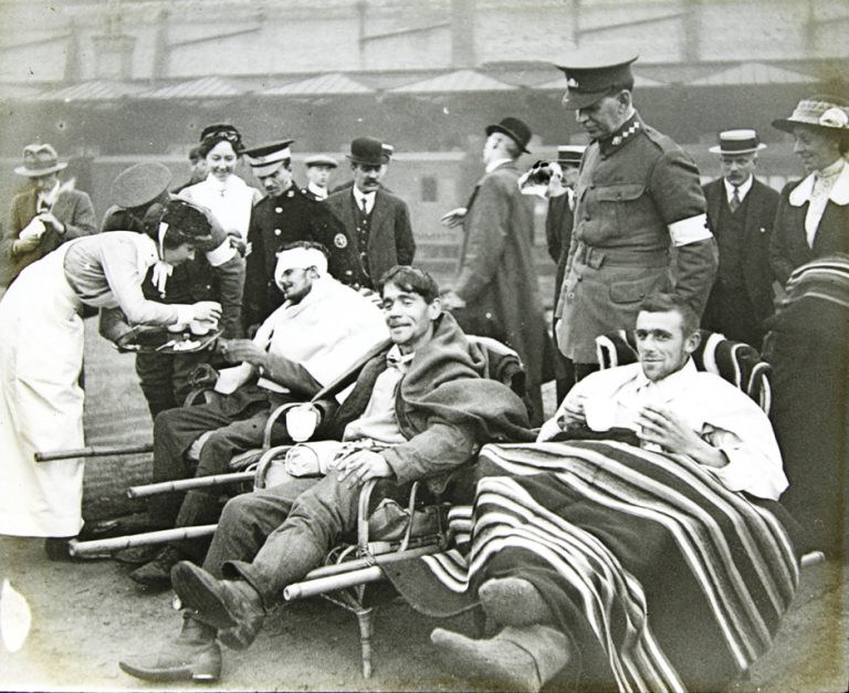 Injured soldiers